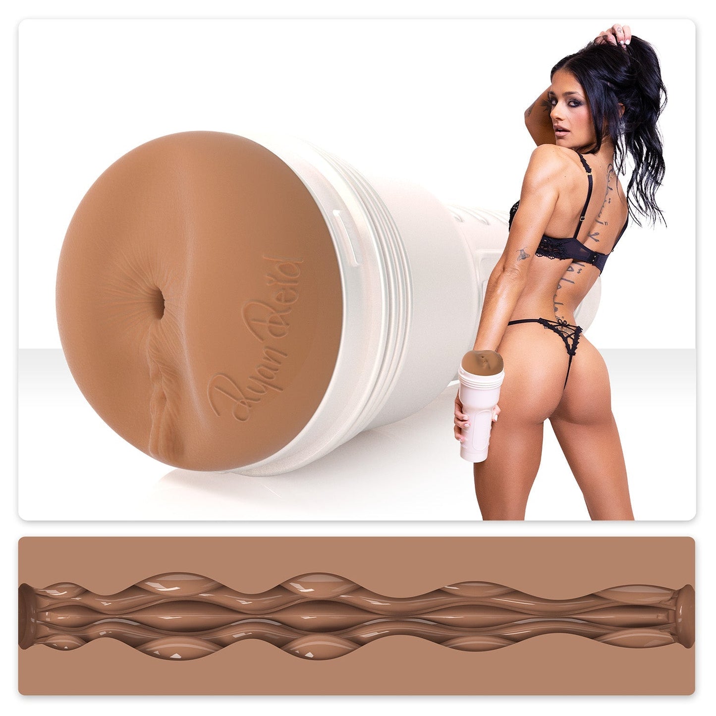Fleshlight Girl Ryan Reid Stroker Rough (Butt) With Case